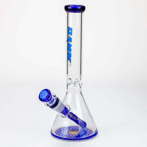 12" DANK 5 mm Thick beaker bong with thick base Glass Bong Northern Aurora Trading Ltd Blue/Spirograph
