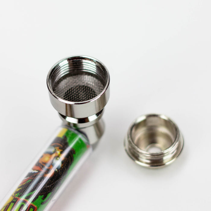 3" Rasta man Metal Pipe with screen display box ( 255F ) Metal Pipe ONE