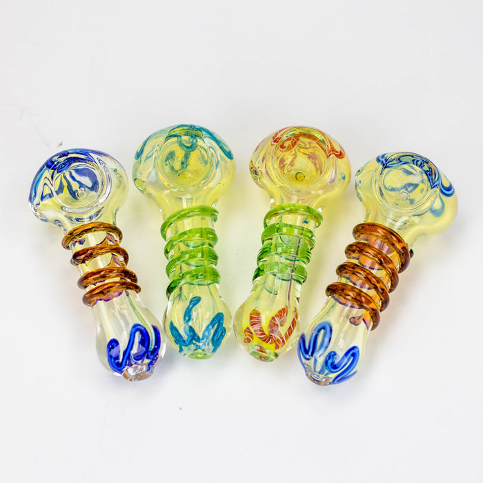 3.5" softglass hand pipe Pack of 2 [9673]