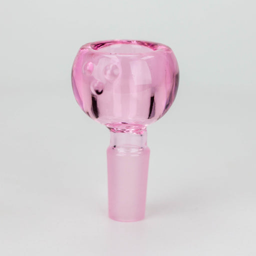 Three dots round thick glass bowl Bowl · Popper ONE Pink