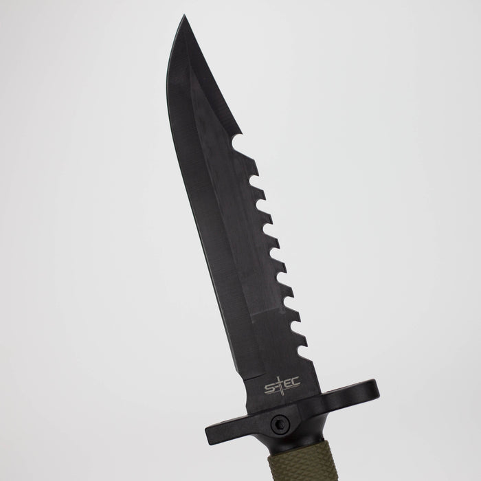 12.75″ Hunting Knife w/ ABS Sheath + Accessories [T22188GN-3]