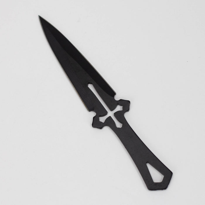 6.5″ Throwing Knife with Sheath 3PC SET [T00502BK]