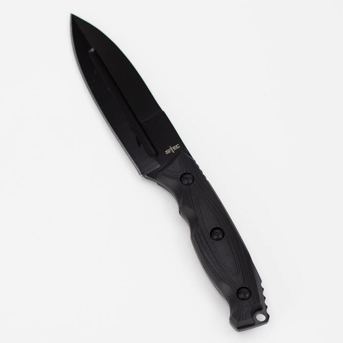 9″ Fixed Blade Full Tang Knife w/ ABS Swivel Sheath [T25146BK]