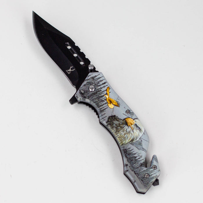TheBoneEdge 8″ Wildlife Folding Knife Stainless Steel [1325X]