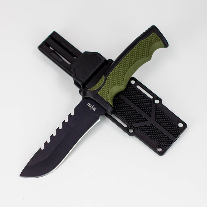 9″ Hunting Knife w/ Plastic Sheath [T22190BK]