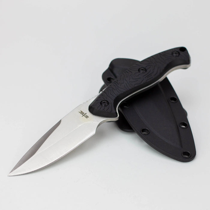 9″ Fixed Blade Full Tang Knife w/ ABS Swivel Sheath [T25145]