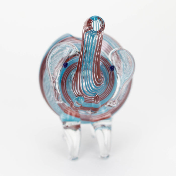 Standing XL elephant glass hand pipe