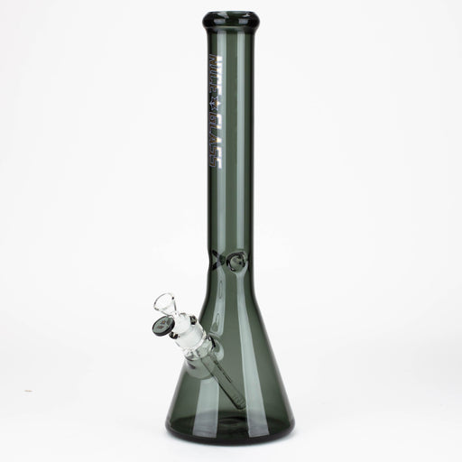 NG-18 inch Flat Mouth Trans-Black Beaker [GX006F-BKC] Glass Bong High-End Brands Glass