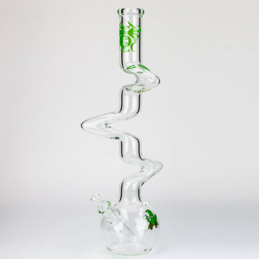 21" Xtream Zig-zag 7 mm glass water bong [XTR-Z015] Glass Bong Canadian Distributor