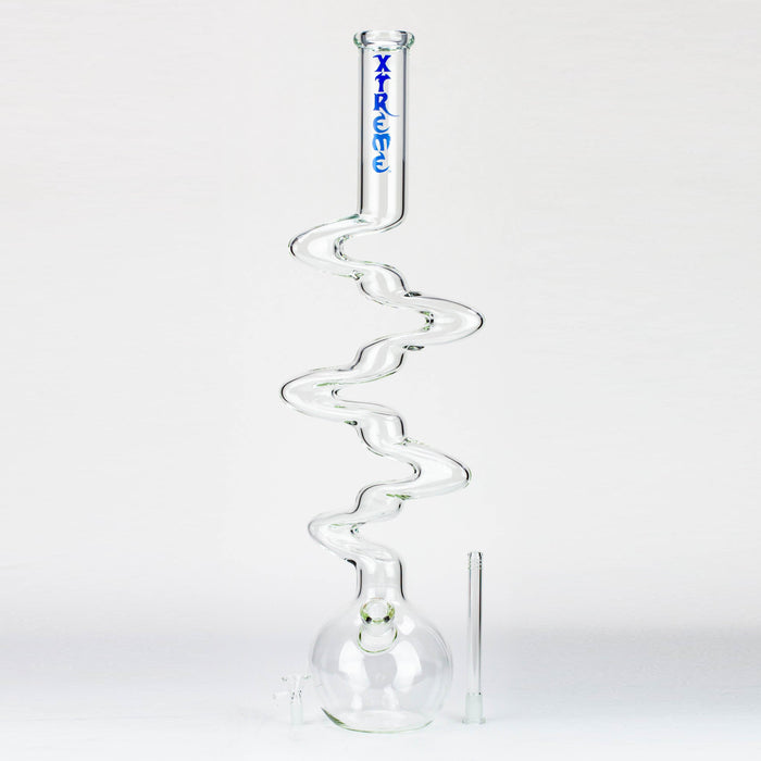 28" Xtream Kink Zong 7 mm glass water bong [XTR-Z016]
