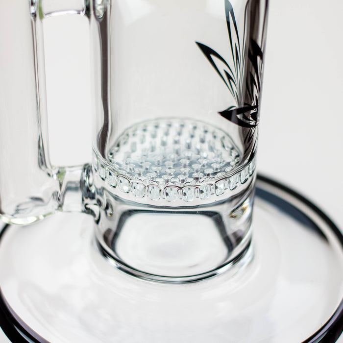 14" Xtream Zig-zag glass water bong [XTR-Z020] Glass Bong Canadian Distributor