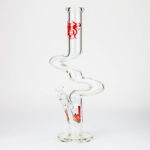 17" Xtream Zig-zag glass water bong [XTR-Z023] Glass Bong Canadian Distributor