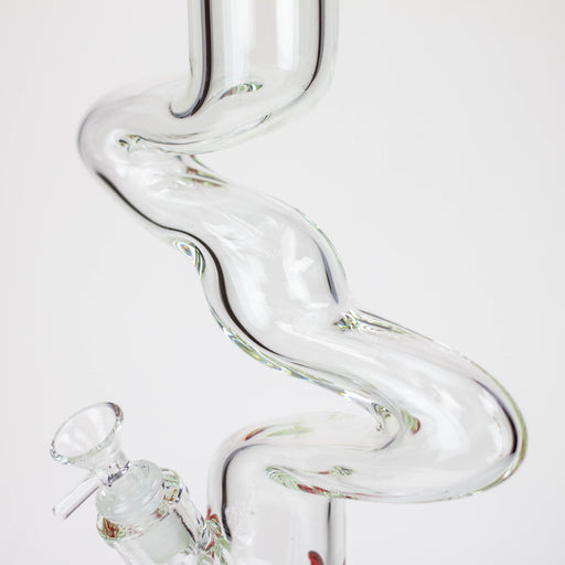 17" Xtream Zig-zag glass water bong [XTR-Z023] Glass Bong Canadian Distributor