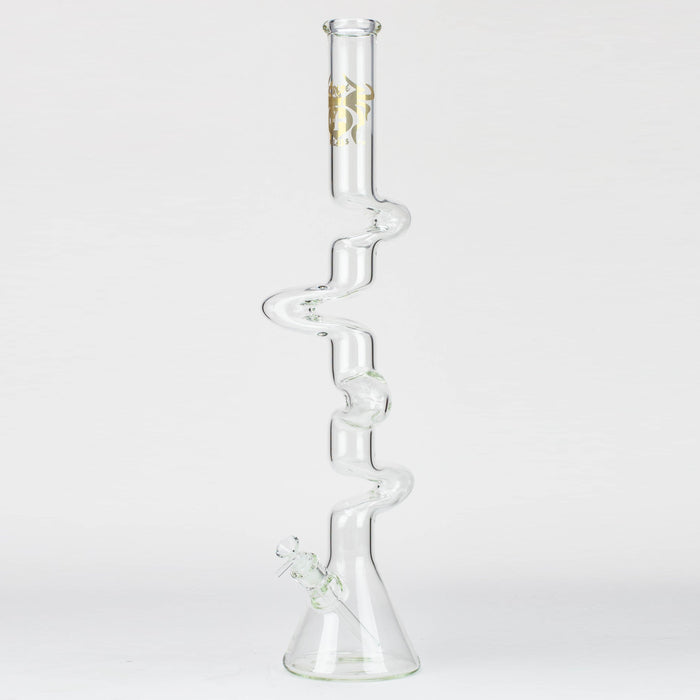 27" Xtream Zig-zag 7 mm glass water bong [XTR-Z026] Glass Bong Canadian Distributor