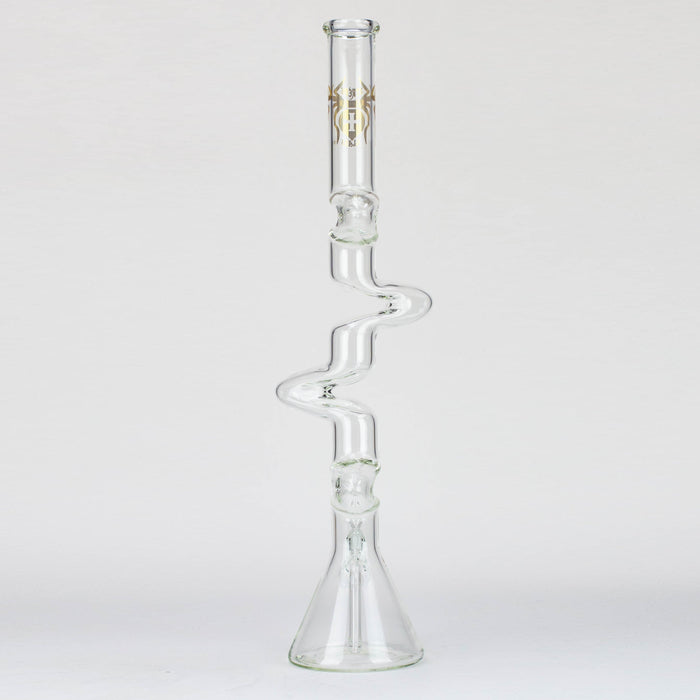 27" Xtream Zig-zag 7 mm glass water bong [XTR-Z026] Glass Bong Canadian Distributor