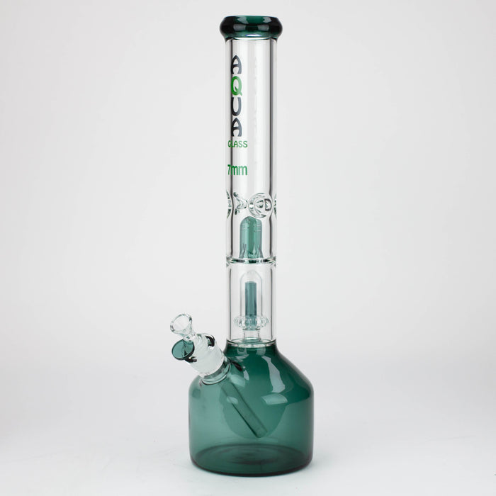 18.5" AQUA Glass showerhead percolator / 7mm /glass water bong [AQUA112]