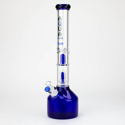 18.5" AQUA Glass showerhead percolator / 7mm /glass water bong [AQUA112] Glass Bong Canadian Distributor Blue