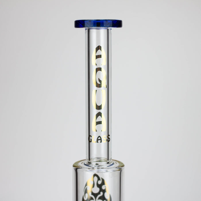 18" AQUA Glass Dual joint showerhead pecolator glass water bong [AQUA105]