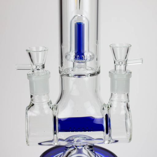 18" AQUA Glass Dual joint showerhead pecolator glass water bong [AQUA105] Glass Bong Canadian Distributor