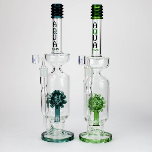 17" AQUA Glass 2-in-1 Mine diffuser glass bong [AQUA120] Glass Bong Canadian Distributor