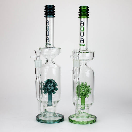 17" AQUA Glass 2-in-1 Mine diffuser glass bong [AQUA120] Glass Bong Canadian Distributor