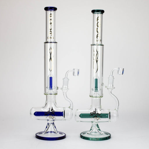 21" AQUA Glass 2-in-1 Inline diffuser glass water bong [AQUA102] Glass Bong Canadian Distributor