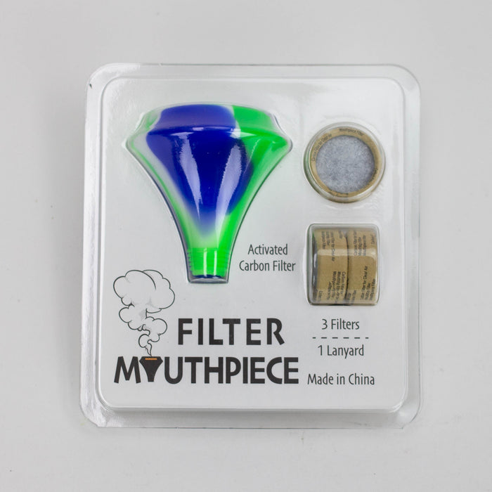 Silicone Mouthpiece with activated carbon filter