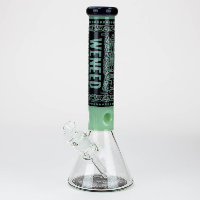 WENEED®-14" Weneed Frosted Aztec 7mm Glass Bong