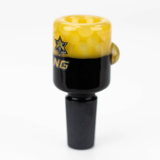 NG - Black & Colour Bubble Bucket Bowl [TW001] Bowl · Banger · Oil Burner High-End Brands Glass YELLOW