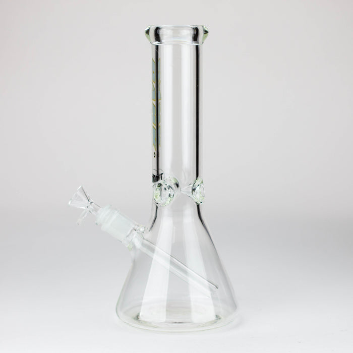 Dank -12" 7mm glass bong with Glitter Logo Glass Bong Northern Aurora Trading Ltd