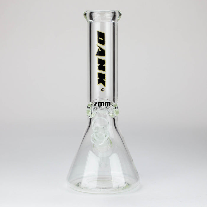 Dank -12" 7mm glass bong with Glitter Logo Glass Bong Northern Aurora Trading Ltd