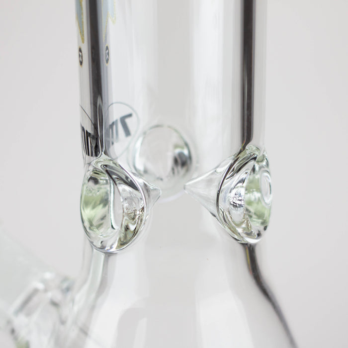 Dank -12" 7mm glass bong with Glitter Logo Glass Bong Northern Aurora Trading Ltd