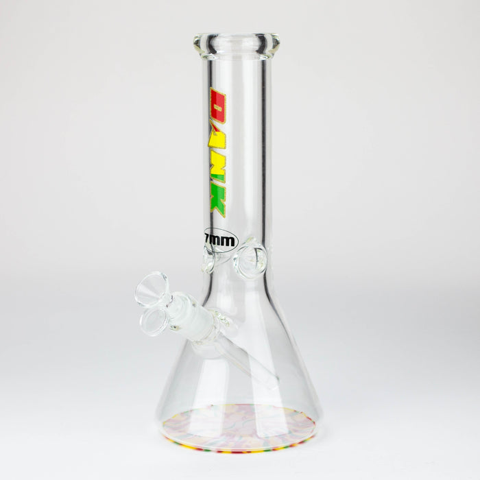 Dank -12" 7mm glass bong with Glitter Logo Glass Bong Northern Aurora Trading Ltd Rasta / Rasta