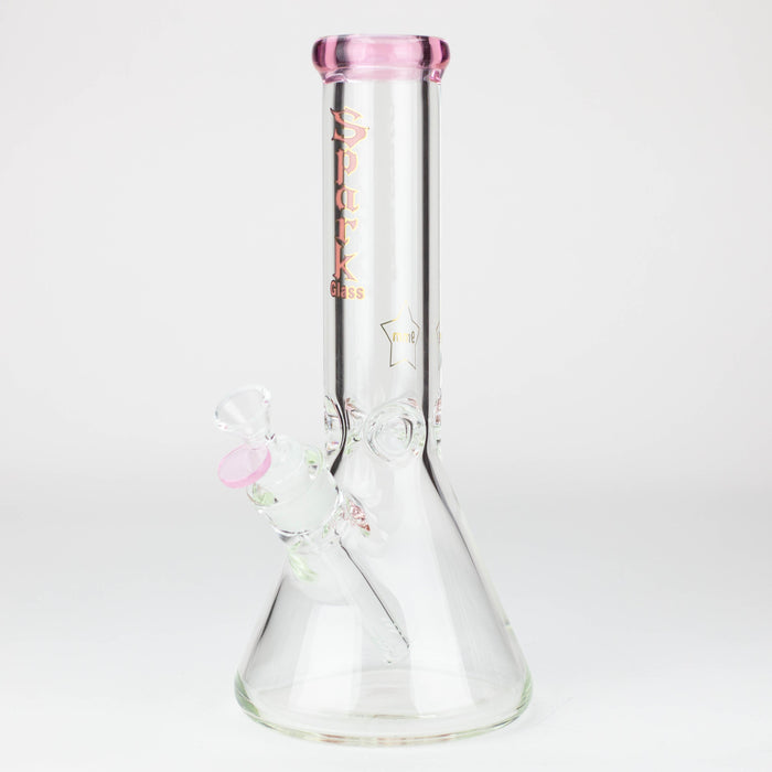 12" SPARK 9 mm glass beaker water bong [GB223] Beaker Bong ONE Pink