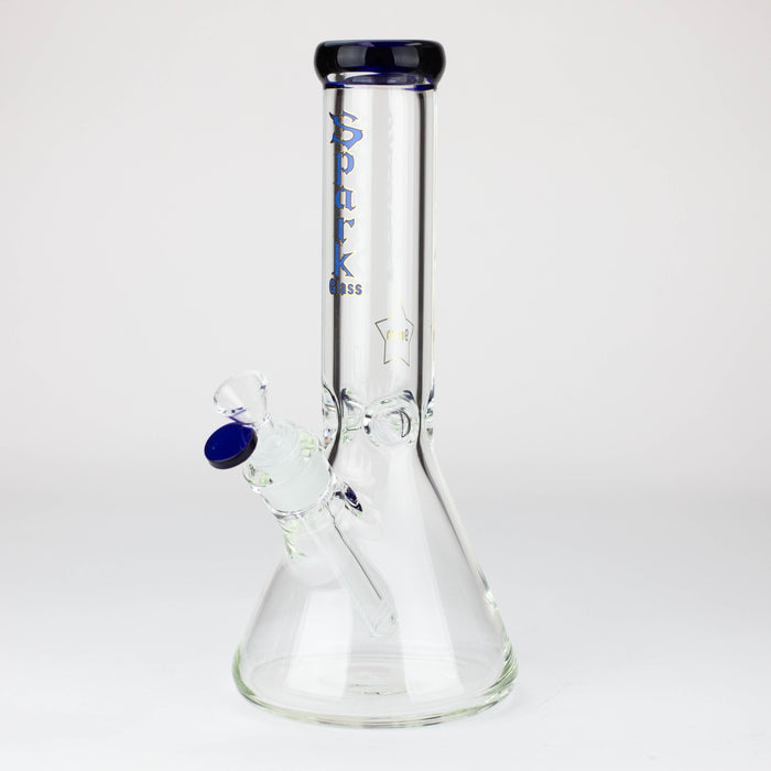 12" SPARK 9 mm glass beaker water bong [GB223] Beaker Bong ONE Blue