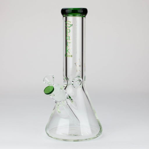 12" SPARK 9 mm glass beaker water bong [GB223] Beaker Bong ONE Green