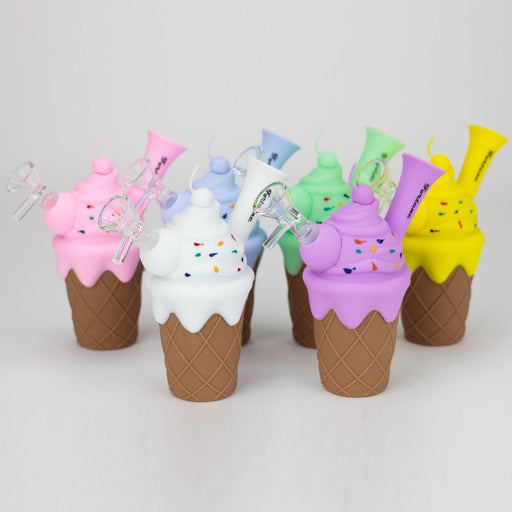 5.5" Silicone Ice Cream Water Pipe Silicone Bong ONE