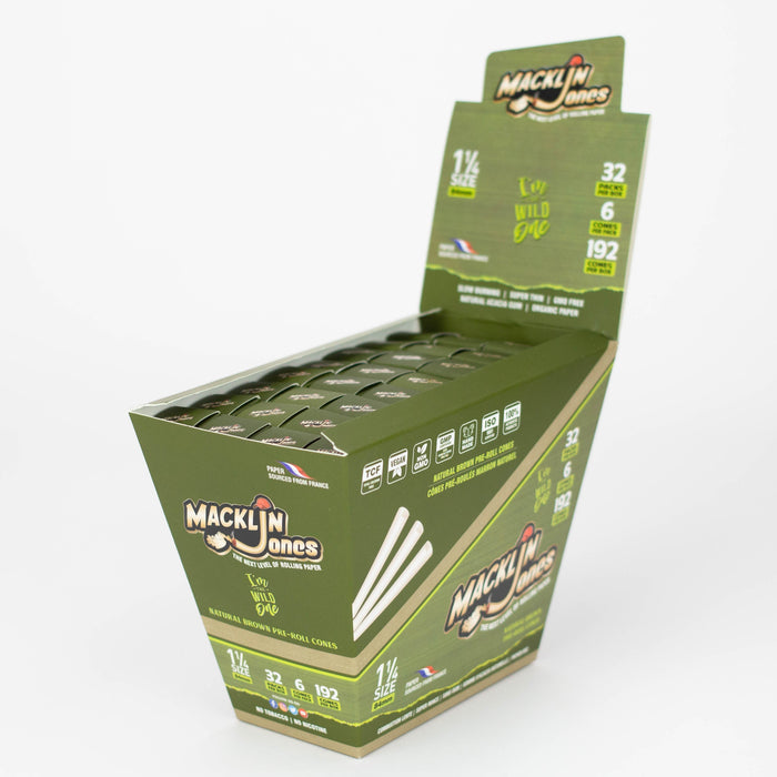 Macklin Jones - Natural Unrefined Pre-Rolled - 32 packs Pre-rolled Cone (Display Pack) Macklin Jones 1 ¼