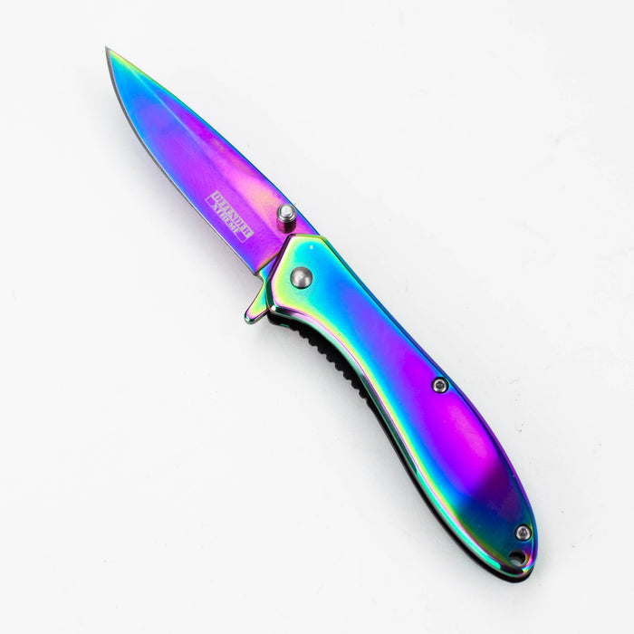 Defender-Xtreme Rainbow 7" Folding Knife [13051]