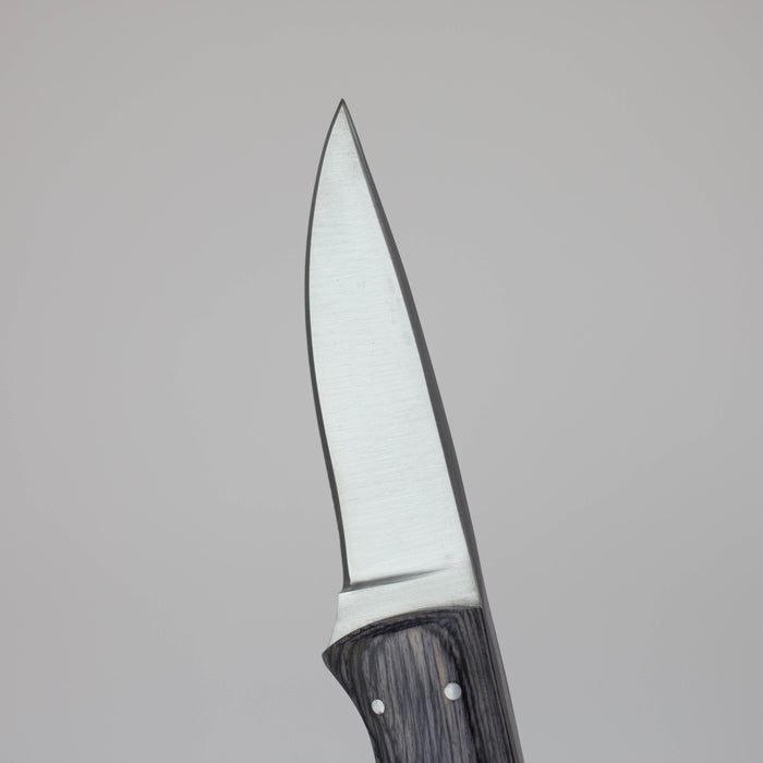 Red Deer 7.5 Inches Full Tang Gray Pakka Wood Hunting Knife [RD-107]