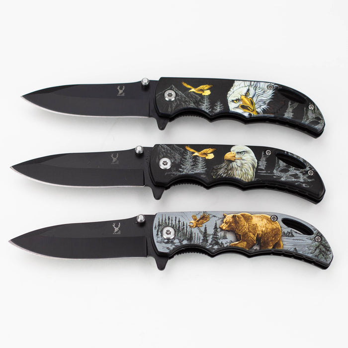 TheBoneEdge 7" Stainless Steel Folding Knife [Animal]