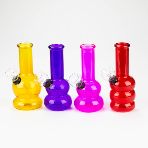5" Assorted mini beaker glass water bong [PGWP-144] Glass Bong Purple Haze Smoke Inc