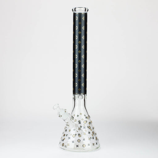 20" Luxury Patterned 9 mm glass water bong [GBT2103] Beaker Bong ONE GBT2103-A
