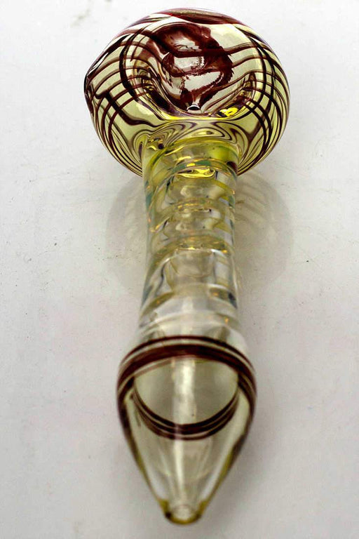 Changing colors spiral glass hand pipe Glass Pipe ONE