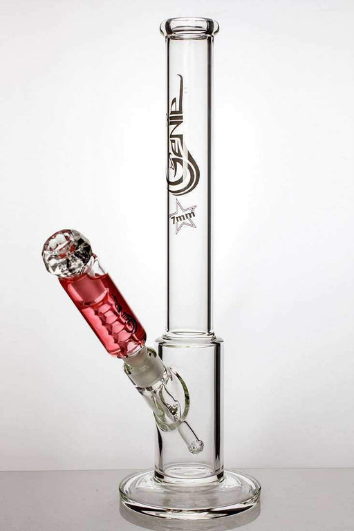 17 inches GENIE thick glass bong with liquid cooling freezer Rig ONE Pink