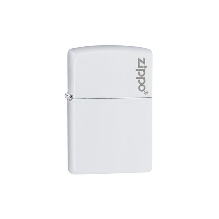 Zippo 214ZL White Matte with Zippo logo Basic · Pattern ONE