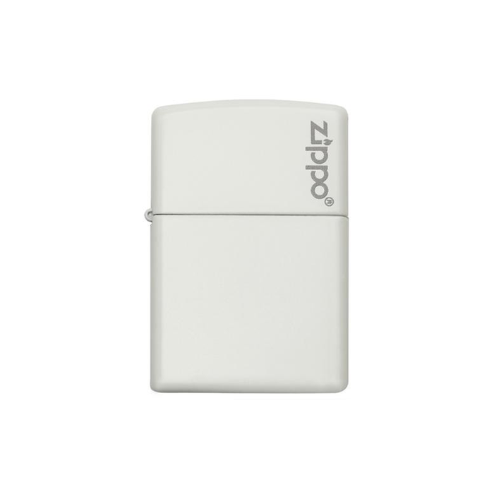 Zippo 214ZL White Matte with Zippo logo Basic · Pattern ONE