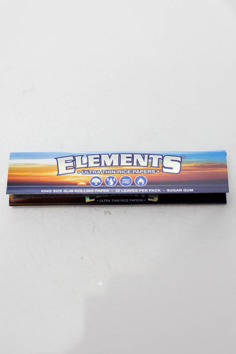 Elements Rice smoking Papers-2 Packs-King - One Wholesale