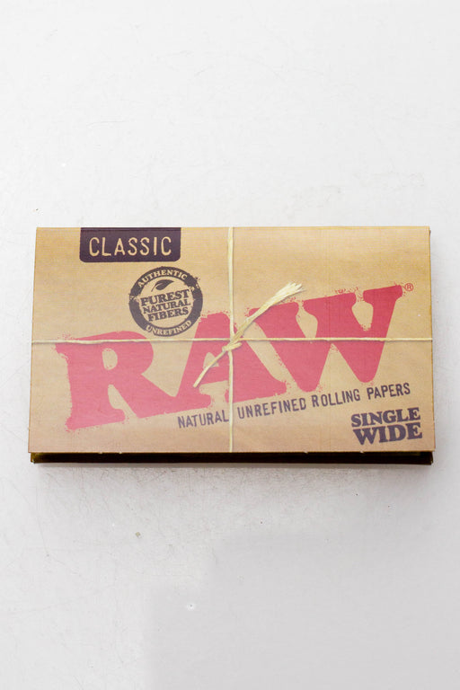 RAW Natural Unrefined Rolling Paper-2 Packs-Singlewide - One Wholesale