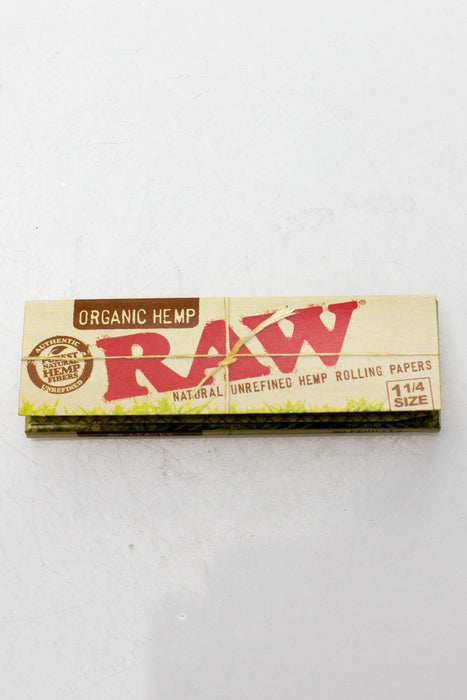 Raw organic hemp rolling paper - 2 Pack-1 1/4" - One Wholesale